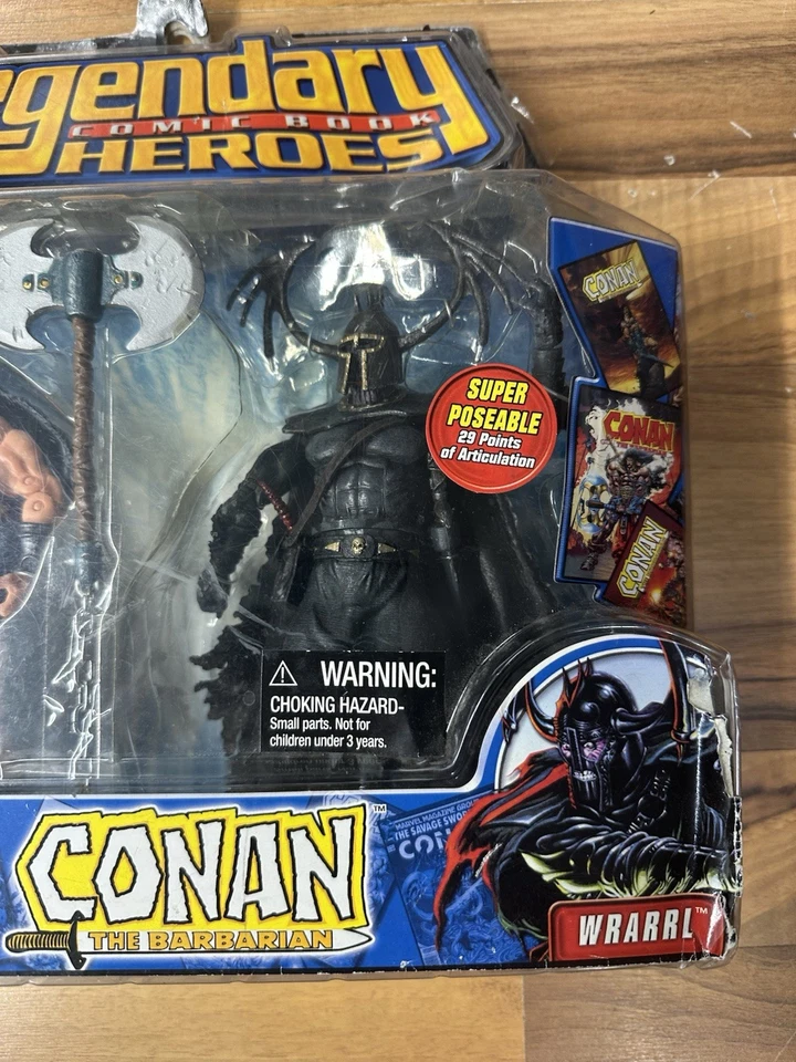 Conan the Barbarian 2 Pack Conan And Wrarrl Figures Legendary Comic Book Heroes - Image 4 of 4