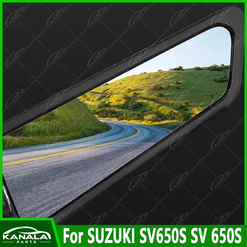 1Set CNC Adjustable Rotating Rearview Mirror For SUZUKI SV650S SV 650S Black Foto 4 de 4