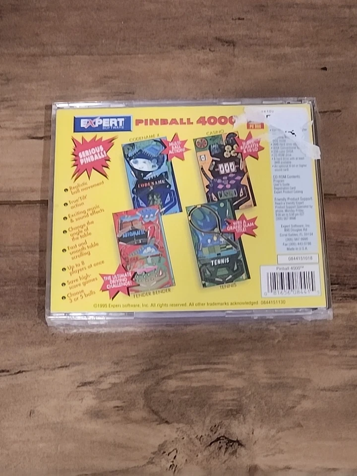 Pinball 4000 from Expert Software (PC - CD - ROM) 1995 Computer Game - Image 2 of 2