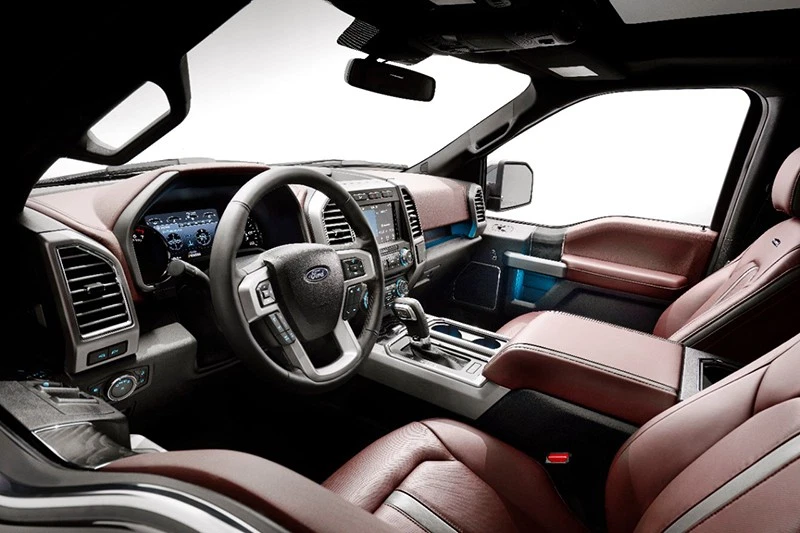 Ford’s F-150 offers Wi-Fi hotspots to keep all your passengers connected.