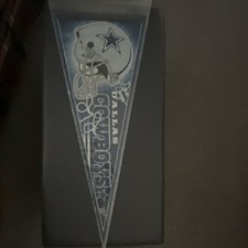 WinCraft Dallas Cowboys NFL 2000 Pennant Sign by Jerry Jones & David Campo 