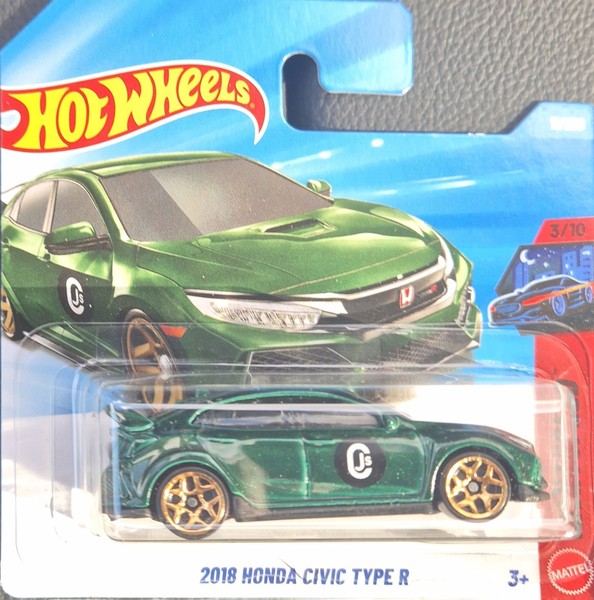 Hot Wheels - 2018 Honda Civic Type R - GrüN - Nightspeed 2026 - JJK87 - Neu-image