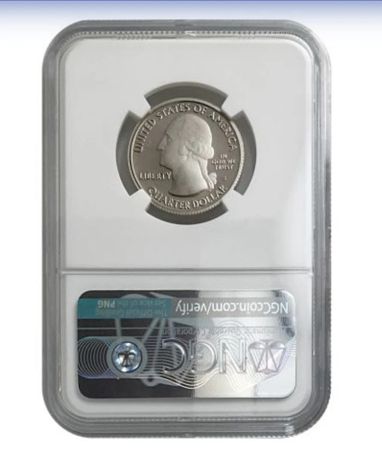 Серебряная монета номиналом 25 центов 2021 S с изображением летчиков Вашингтона Таскиги NGC PF70 Ultra Cameo - Изображение 2 из 2