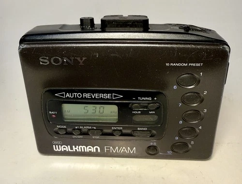Vintage sony Walkman WM-FX41 Cassette Tape Player Am FM Radio  For Parts And Rep