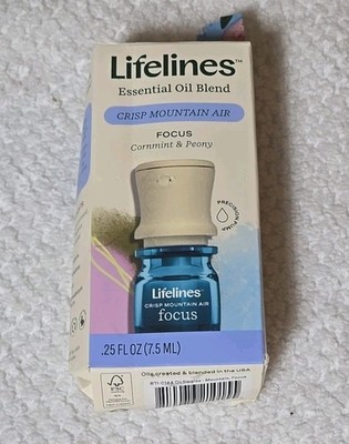 Essential Oil Blend - Crisp Mountain Air: Focus - Lifelines Box Damage New
