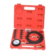 KUNTEC Oil Pressure Gauge Tester Professional Engine Compression Testing Kit 