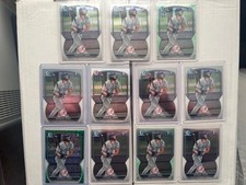 2023 Bowman - Chrome 1st Spencer Jones Green Shimmer /99, (2) Lunar Glow, Base