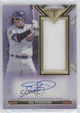 2021 Triple Threads Single Jumbo Relics Amethyst 39/75 Joc Pederson Auto q3o