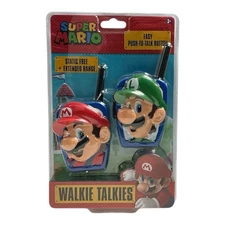 Super Mario Bros Walkie Talkies Long Range, Two Way Static Free Handheld Radios