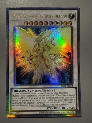 YUGIOH STARDUST CHRONICLE SPARK DRAGON ASIA ENGLISH ES02-AE054 ULTIMATE RARE