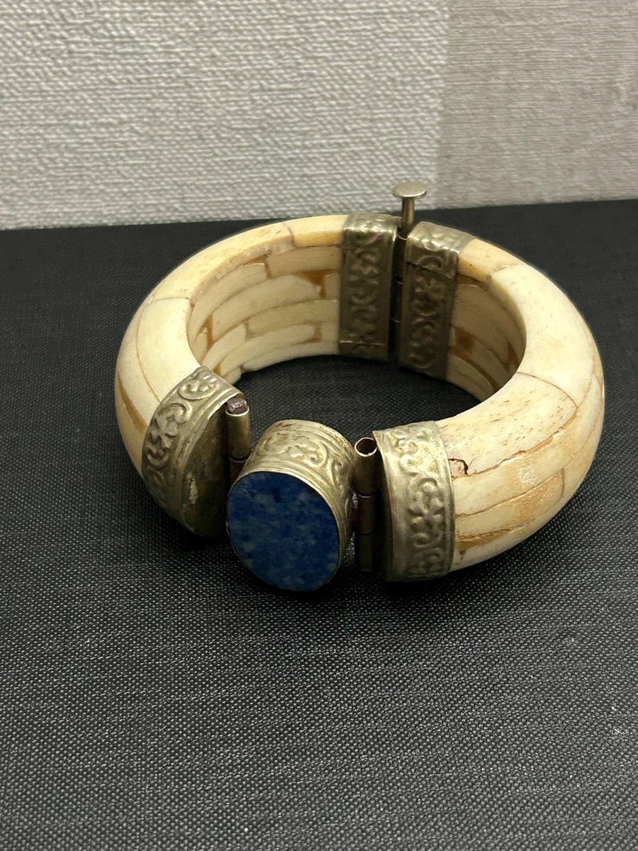 Lot De 4 Bracelets Manchette Anciens - Cuivre Et Laiton - Styles Assortis