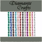 180 Diamante Self Adhesive Rhinestone Craft Embellishment Gems Sizes 1mm - 4mm