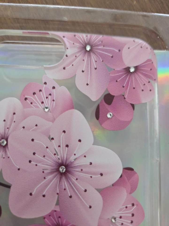 Funda Cristal iPhone 6 Plus 7 Plus 8 Plus Swarovski Flores Florales Foto 4 de 4