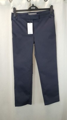 Mango Pantalon Cola2 marineblau kurze Hose vorne flach 10 UK UVP £29,99 CR068 AA 12