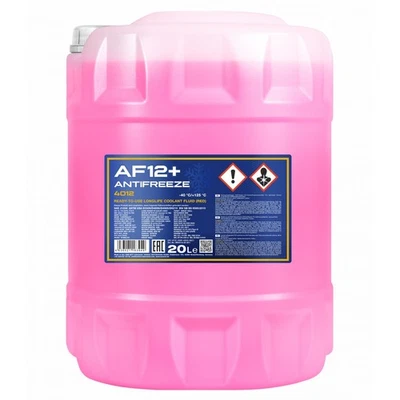 Mannol Antifreeze AF12+ Kühlerfrostschutz 20 Liter Fertiggemisch rot (-40°C) - Bild 1 von 2