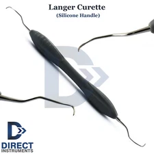 Dental Langer Curette Universal 1/2 Silicone Handle Periodontal Scaling Calculus