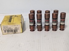 Lot of 9 Fusetron FRN-R-5 Fuses, 5A, Dual Element, Time Delay, Class RK5, 250V