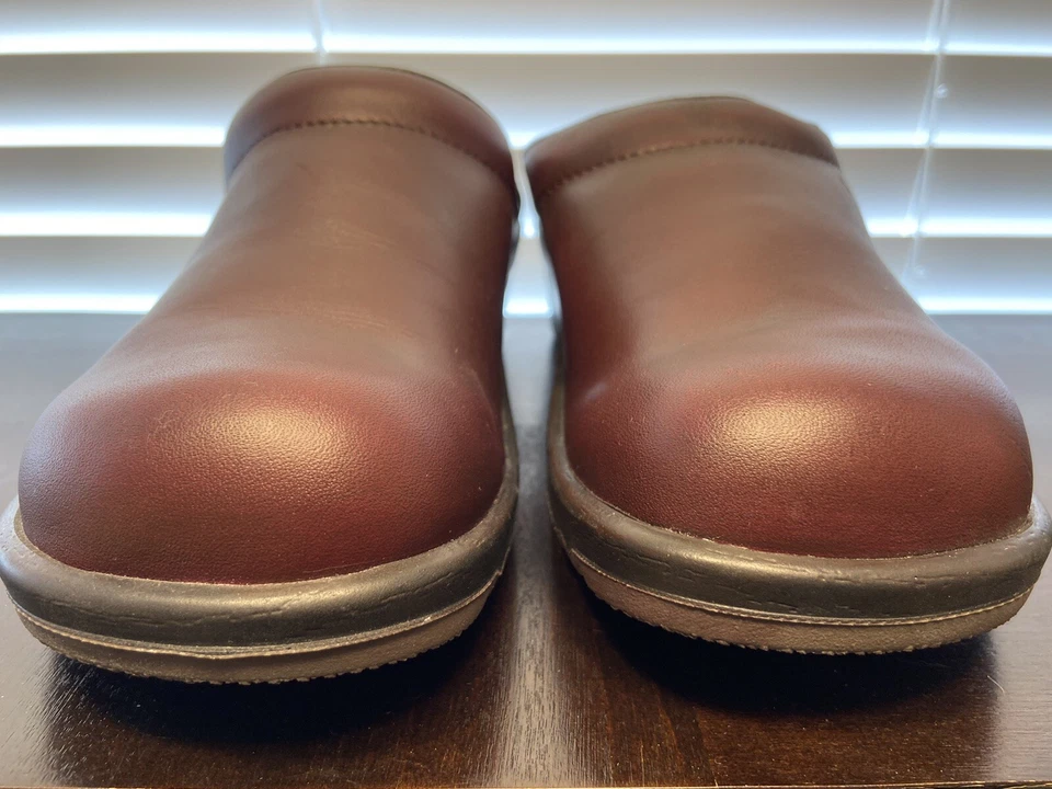 Женские рабочие мокасины сабо Sanita Chili коричневая кожа 40 (10 США) - Изображение 3 из 4