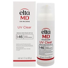 3 Pack UV Clear Facial Sunscreen SPF 46 by EltaMD for Unisex - 1.7 oz Sunscreen