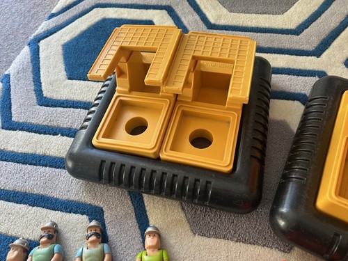 Fisher Price OFFSHORE CARGO Set Vintage 1979 Husky Helfer Kraniche Figuren 945 - Bild 9 von 11