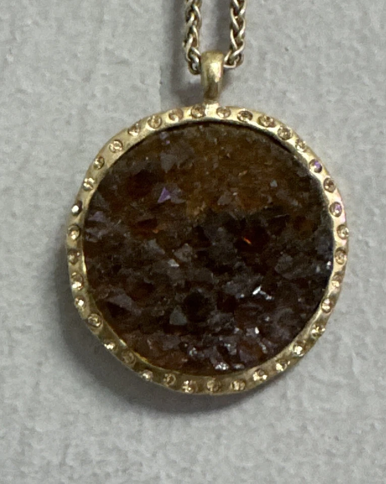 Sigrid Olsen Colgante Collar Tono Oro Piedra Roja 18” Foto 2 de 4