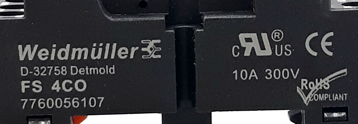 Scatola Da 10 Prese Base Relè Weidmuller FS 4CO 7760056107 - Foto 3
