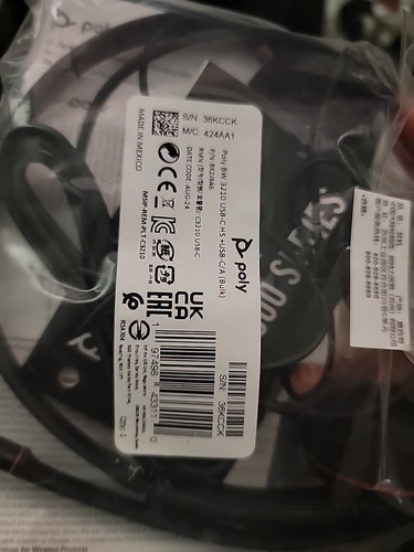 Plantronics Blackwire 3210 Black On The Ear Headsets USB-A 209744101 209744-101 - Bild 3 von 3