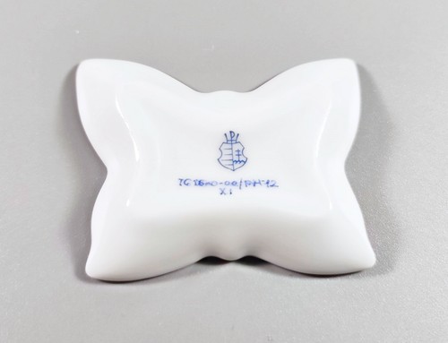 HEREND, BUTTERFLY SHAPED INCENSE HOLDER 2.2", HANDPAINTED PORCELAIN ! (I100) - Picture 11 of 11