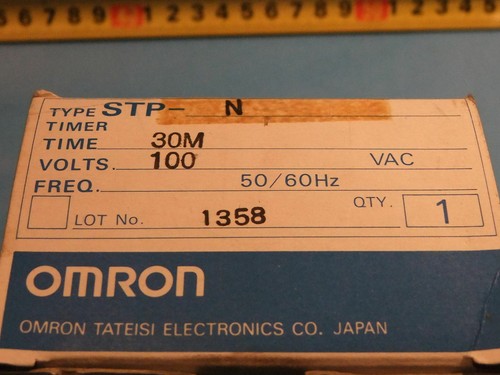 Omron STP-N 0-30min 100 VAC Subminy timer - Picture 4 of 4
