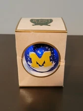 RFSJ Inc Michigan Sate University Holiday Blue 3" Glitter Christmas Ornament NEW