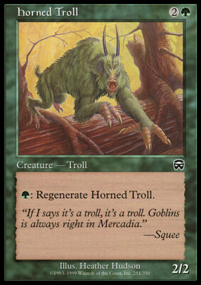 MTG Magic the Gathering Horned Troll (251/350) Mercadian Masques