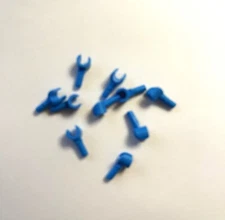 Lego Lot of 10 Dark Azure colored mini figure hands