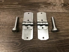 SET OF 2 TODCO STYLE 69035 END HINGES & 61174 1" ROLLERS  ROLL UP DOOR PARTS