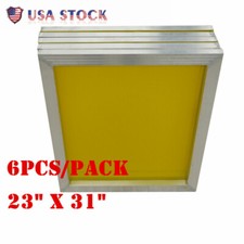 US Stock 6PACK 23" x 31" Aluminum Silk Screen Frame for Screnn Printing 200 Mesh