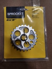 GT Overdrive 25t Silver BMX Sprocket 6061 Aluminum 19mm Adapter Included