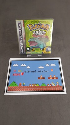 GBA] POKEMON LEAFGREEN VERSION FACTORY SEALED NINTENDO RED STRIP