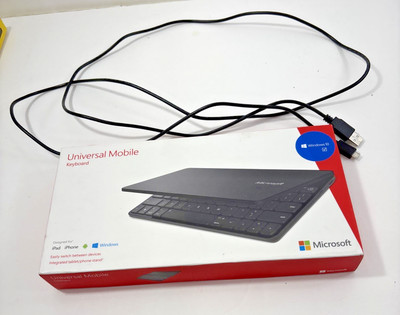 Microsoft Universal Mobile Keyboard for iPad iPhone Android Only Works Connected