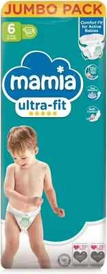 1 x Mamia Nappies for Babies Ultra-fit Nappy Pants, Size 6, 60 Nappies Diapers