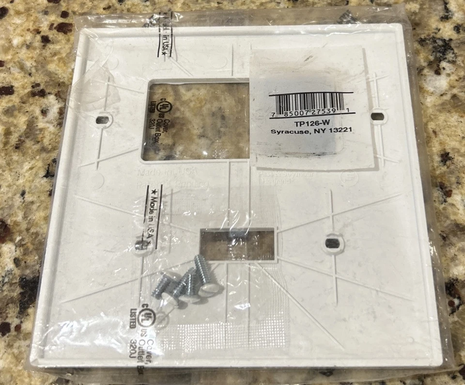 Cubierta irrompible combinación palanca 2G blanca P&S Trademaster TP126-W-LOTE DE 19 Foto 2 de 2