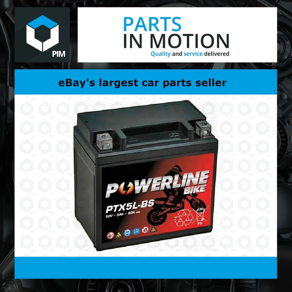 PTX5L-BS Replaces YTX5L-BS BATTERY 50CC 90CC 110CC ATV QUAD NTS5LBS