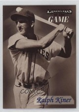 1998 Fleer Sports Illustrated Then & Now Legends of the Game Ralph Kiner HOF 6k2