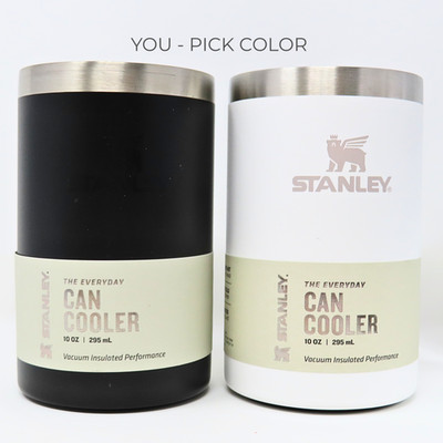 Stanley Everyday Slim Can Cooler 10 oz White Frost Stainless Steel Insulated