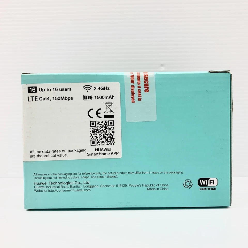 Vodafone Pocket WiFi 3 4G E5576 Mobile Router E5576-856 Black Brand New & Sealed - Image 3 of 4