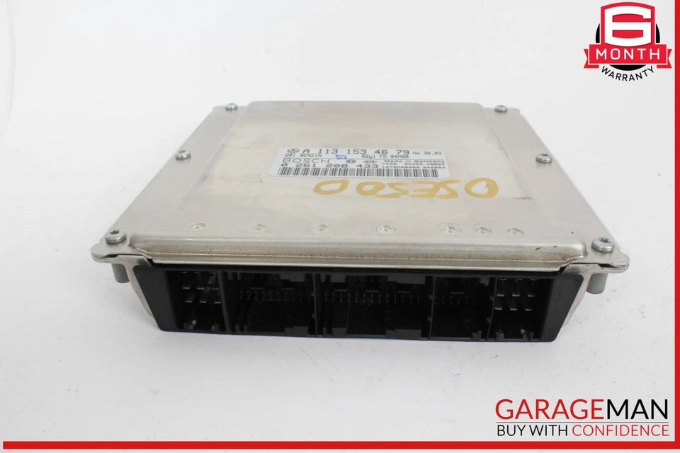 03-06 Mercedes Benz W211 E500 ECM ECU Motor Unidad Módulo de Control Computadora Fabricante de Equipo Original Foto 2 de 4