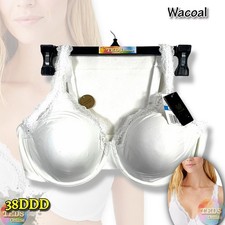 NWT Wacoal Women's 38DDD Softy Styled Full Coverage Underwire Bra 855301 White