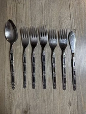 Oneida Community Madrid Black Flatware 1 Serving Spoon Forks Dinner Salad Knife