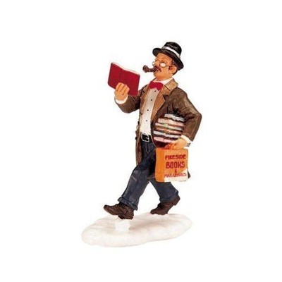 LEMAX 2002 CHRISTMAS VILLAGE HOUSE ACCESSORIES - THE BOOKWORM FIGURE #22572