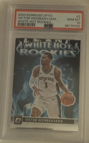 2023-24 Panini Donruss Optic - White Hot Rookies Victor Wembanyama #2 PSA 10 RC