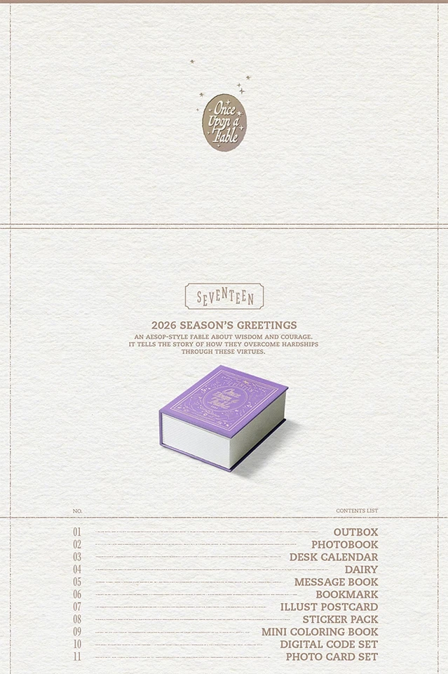 SEVENTEEN 2026 SEASON'S GREETINGS [ONCE UPON A FABLE] /Full Package+WVS POB+GIFT - Image 3 of 4