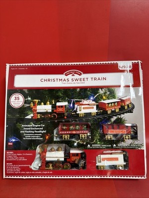 Holiday Time Christmas Sweet Tree Train Set Battery Operated